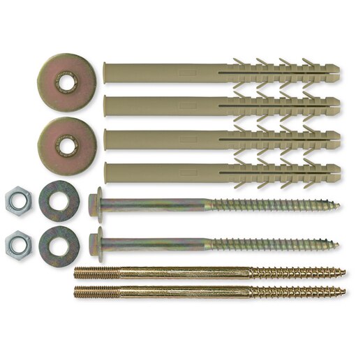 Kit fixation chauffe-eau  parpaing isolant >70 mm cheville Ø 16 x 240
